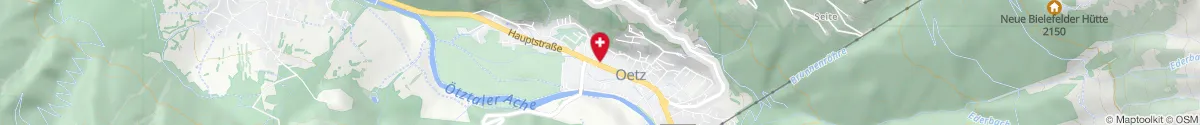 Map representation of the location for Edelweiß Apotheke Ötz in 6433 Ötz
